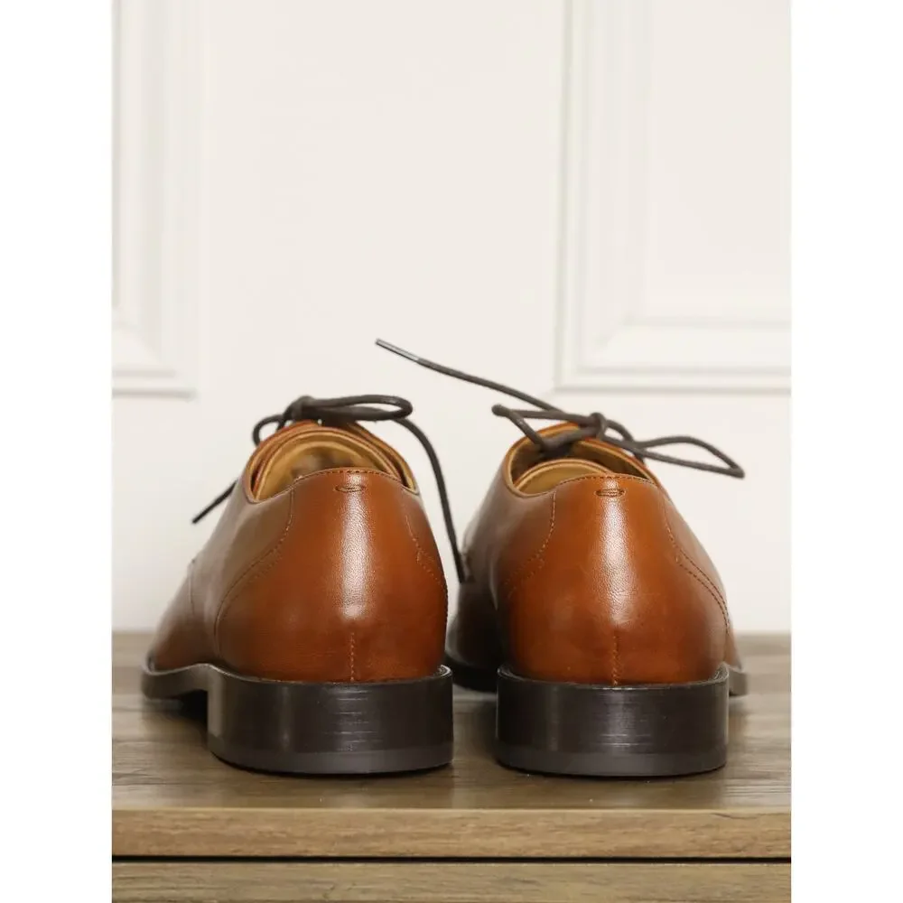 Cole Haan Men’s Oxford Dress Shoes Brown Leather Size 8 M Classic Business